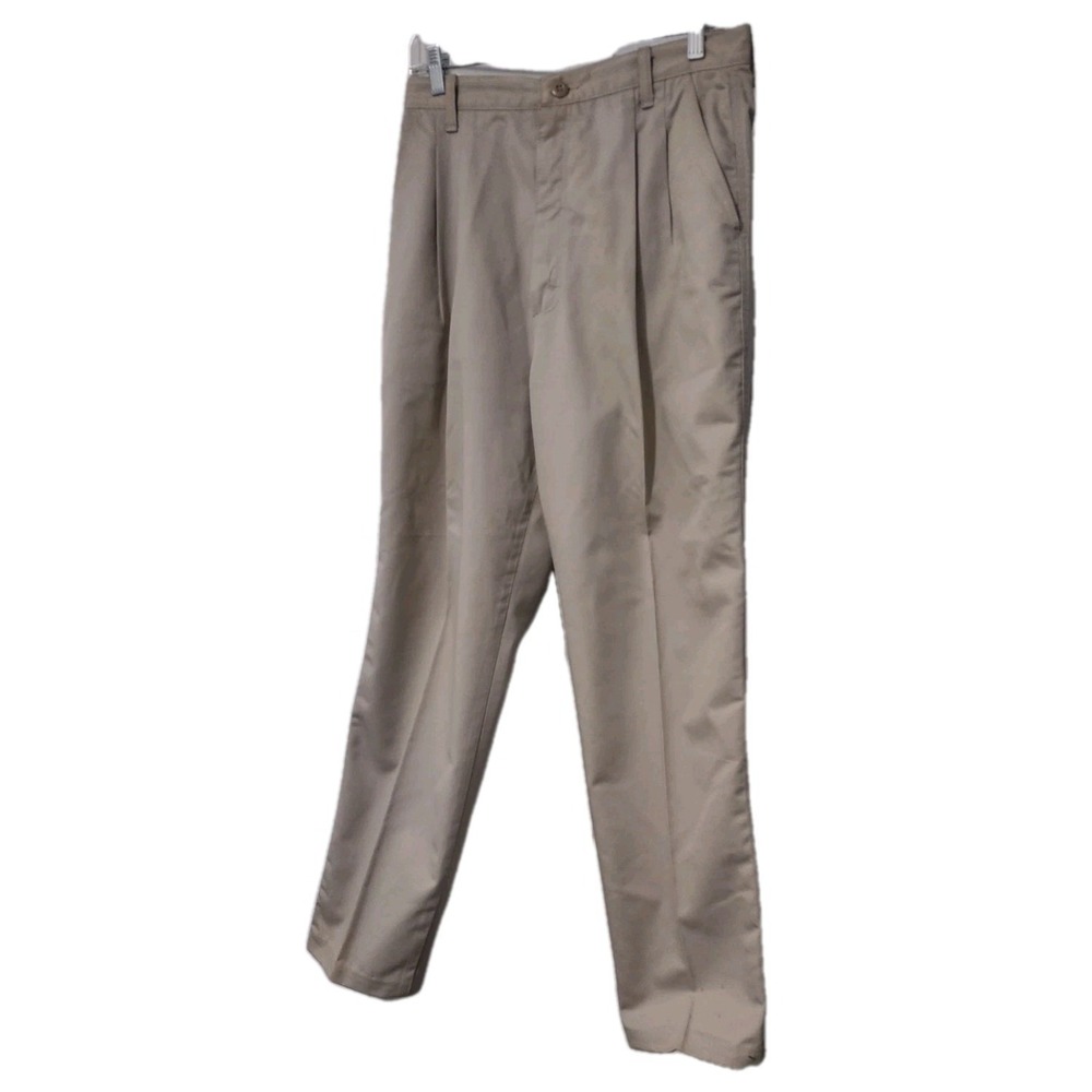 Vintage Wrangle Khaki Pants Women's 12x34 High Rise Tapered Pleated  Tan  Cotton